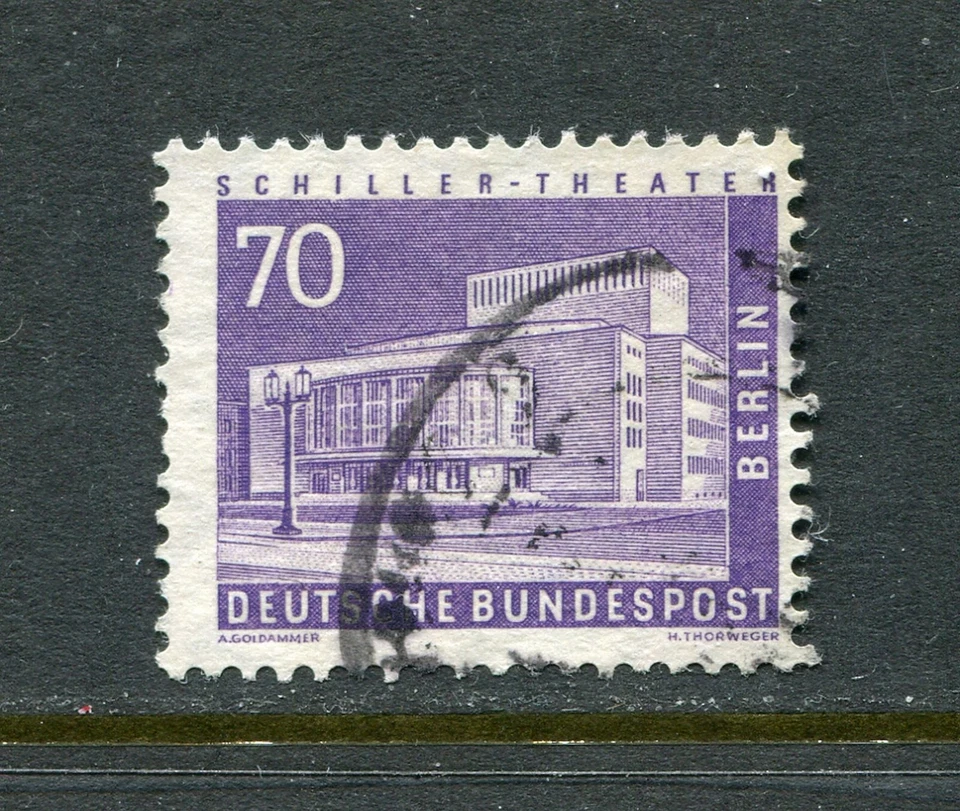 BERLIM ALEMANHA 1956, TEATRO SCHILLER, Scott 9N134 MUITO BEM USADO - Imagem 1 de 1