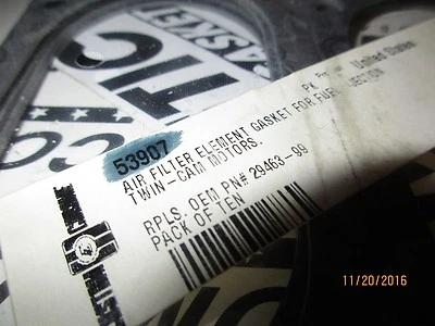 Cometic Gasket For Harley Big Twin Air Filter Element, EFI Only 99 and up - Image 1 of 3