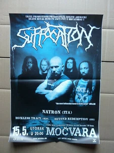 ERSTICKUNG Zagreb Kroatien 15.05.2007 ORIGINAL KROATISCHES KONZERTPLAKAT  - Bild 1 von 1