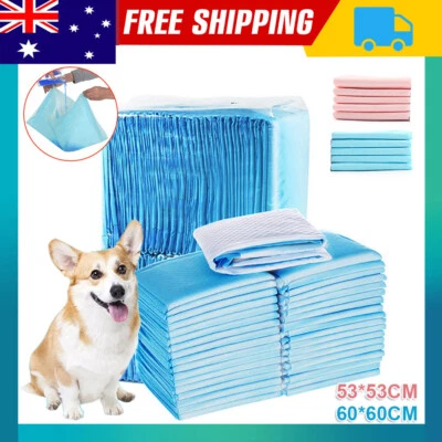 Pet Training Pads 400/200X Puppy Dog Toilet Pee Indoor Super Absorbent 60x60cm - image 1 of 4