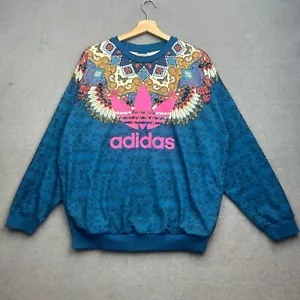 ADIDAS FARM RIO Sweatshirt M UK 16 BORBOMIX Fairisle Aztec Originals AOP Navajo - Picture 1 of 11