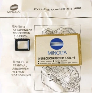 Minolta -1.0 Corrector de Oculares 1000 Dioptrías Lente para Instrucciones Serie α - Imagen 1 de 12