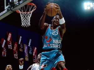 Pantalones Cortos Mitchell & Ness 11 Febrero All Star GAME 1996 🏀🌶️ AUTÉNTICOS AQUA - Imagen 1 de 23