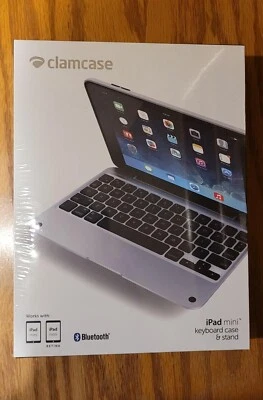 NEW CLAMCASE PRO IPAD MINI KEYBOARD CASE AND STAND CM1001WS - Image 1 of 2