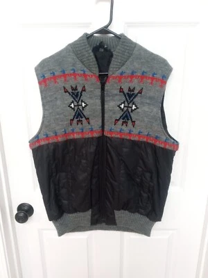 Chaleco Suéter Azteca Van Court Vintage 80 Talla Grande Foto 1 de 4