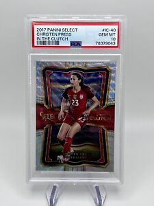 2017 Panini Select Silver Prizm In the Clutch Christen Press USWNT PSA 10