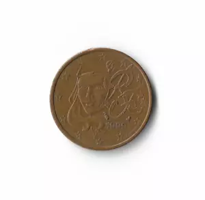 1999 France - 5 Euro Cents - 274 - Copper Plated Steel - 3.9g - Picture 1 of 2
