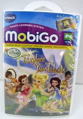 Vtech MobiGo Disney Fairies Explore Your Talents Game 3-6 Years NEW! - Image 1 of 4