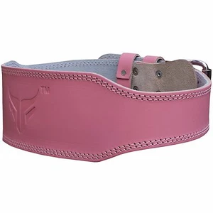 Mytra Fusion Fitness Back Support Pink Weight Lifting Belt 4" Real Leather - Picture 1 of 6