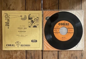 BUDDY HOLLY - PEGGY SUE JAPAN 7” - Picture 1 of 4