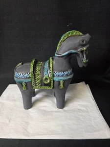 Aldo Londi für BITOSSI grau blau grün italienisches Keramik Pferd - Bild 1 von 16