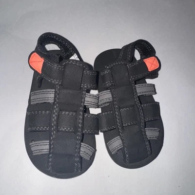 Koala Kids Sandals Toddler Boy Size 5/6 black - Image 1 of 4