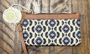 Muñequera Spartina 449 Grab-n-go nueva con etiquetas en marzo paseo marítimo azul y cuero - Imagen 1 de 9