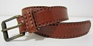 Damen Gürtel ESPRIT Ledergürtel braun TOP Echtleder 3 cm Metallschließe - Bild 1 von 6