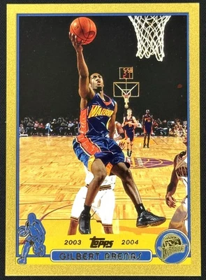 2003-04 Topps #103 Gilbert Arenas Gold 38/99 Warriors Rare - Image 1 of 2