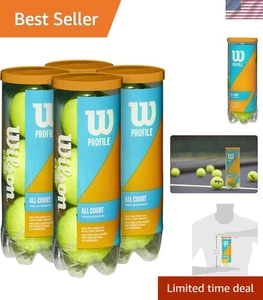 Robuste Dura-Weave Filz Tennisbälle - Ideal für alle Platzoberflächen, 12er Pack - Bild 1 von 7
