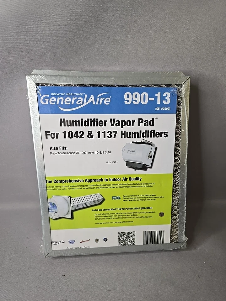 New Sealed GeneralAire 990-13 GFI #7002 Humidifier Vapor Pad For 1042 & 1137  - Image 1 of 4
