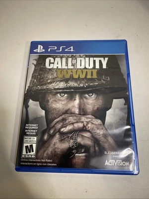 Call of Duty WWII World War 2 (SonyPlaystation 4 PS4) Tested Used Good Condition - Image 1 of 4