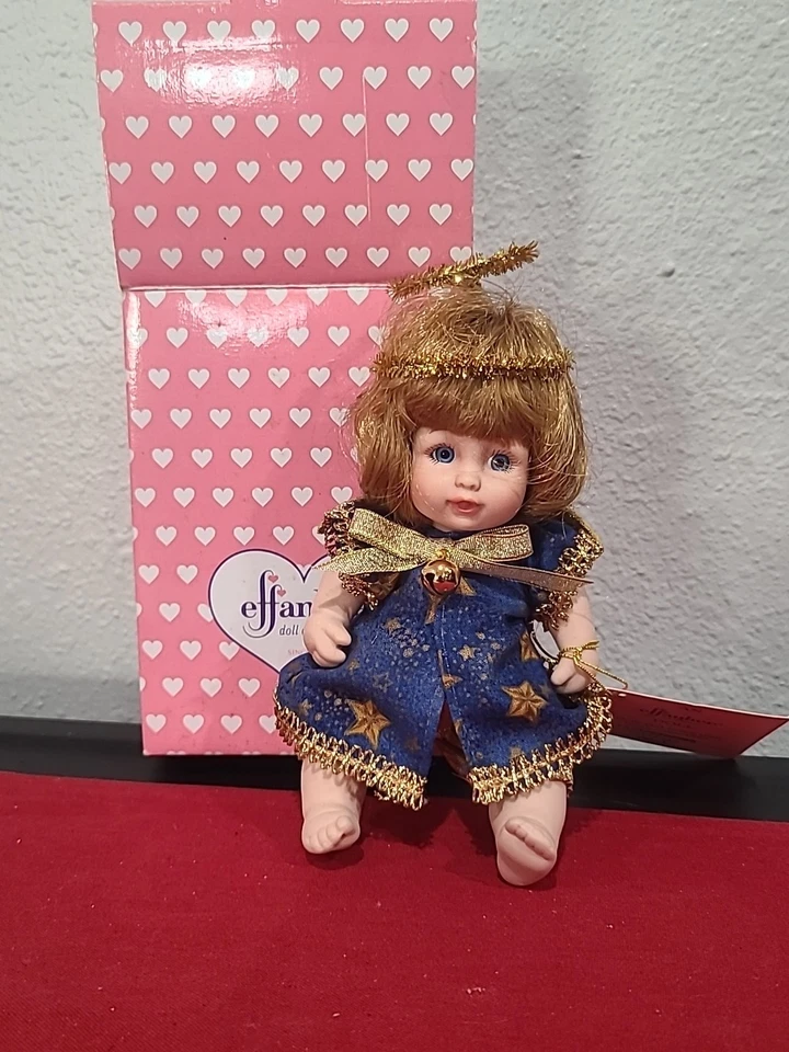 Vintage EFFANBEE Collection Dolls"THE LITTLEST ANGEL BABY" Porcelain New in Box! - Image 1 of 4