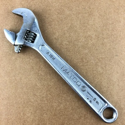Matco Tools 8" Adjustable Wrench AJ8W Made in U.S.A. Forged JP Marks - Image 1 of 4