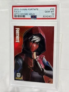 2020 Panini Fortnite Facet #55 Optichrome Holo PSA 10 - Low Pop - Bild 1 von 2