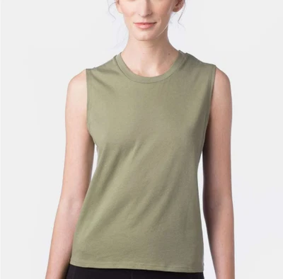 Camiseta sin mangas para mujer Hanes Brand Alternative Apparel verde militar 2X grande A3S10B313 Foto 1 de 4