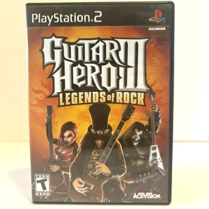 Guitar Hero 3 Legends of Rock (Sony PlayStation 2, 2007) Complete CIB Tested - Picture 1 of 6