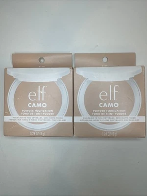 E.L.F. 2-PACK Camo Powder Foundation Shade-Light 205 N 0.28 oz 83011 - Image 1 of 2