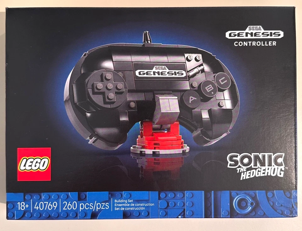 Nuevo en caja Lego 40769 Sonic The Hedgehog Sega Genesis Controller Building Set 260 piezas Foto 1 de 1
