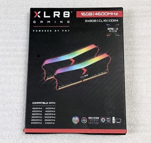PNY XLR8 Gaming Epic-X RGB 16GB (2 x 8GB) DDR4-4600 CL19 Desktop PC Memory Set - Picture 1 of 9