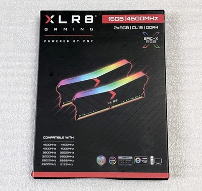 PNY XLR8 Gaming Epic-X RGB 16GB (2 x 8GB) DDR4-4600 CL19 Desktop PC Memory Set - Image 1 of 4