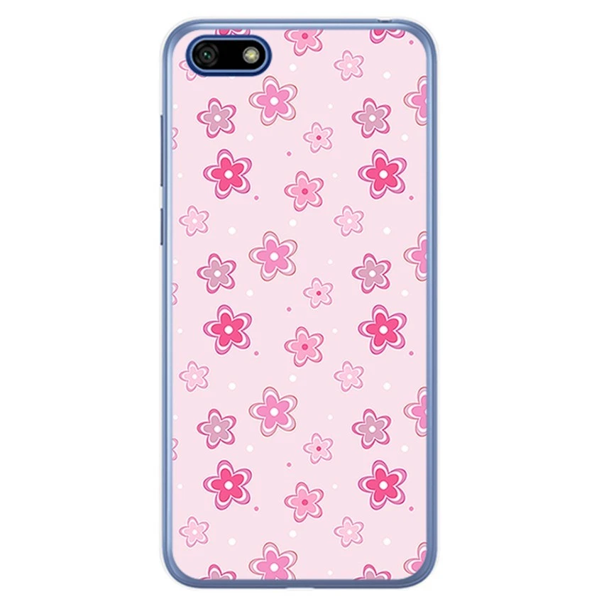 TUMUNDOSMARTPHONE Funda Gel Tpu para Huawei Honor 7S / Y5 2018 Diseño Flores Dibujos
