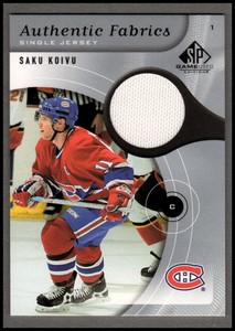 2005-06 SP Game Used Authentic Fabrics #AFSK Saku Koivu JERSEY - NM-MT