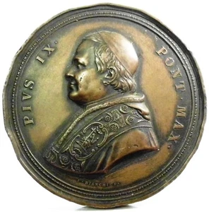 Stato Pontificio (Papa PIO IX) 1854 <82 mm./gr.260> - Imagen 1 de 9