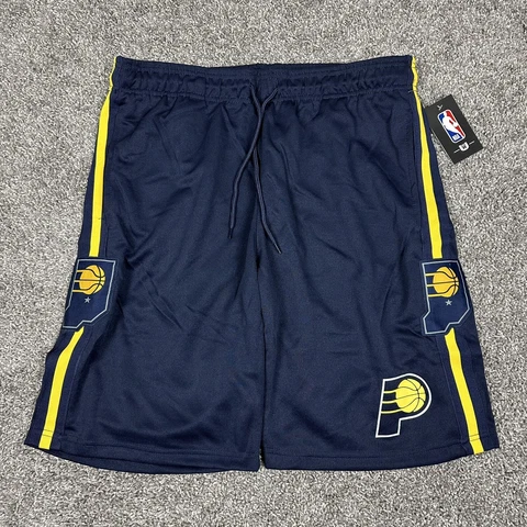 Ultra Game Indiana Pacers Men NBA Ball Basketball Over-Under Shorts Pick SZ Navy Cover