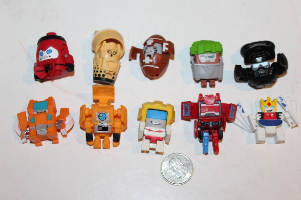10 mixed Transformer Botbots Unused Loose Fottle Barts Bonz Eye Sticky McGee HTF - Image 1 of 3