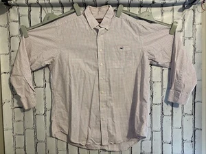 Vineyard Vines Mens XL Tucker Shirt Red/White Check 100% Cotton - Picture 1 of 16