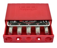 SAT Umschalter DiSEqC-Schalter 4/1 Profi Opticum Red mit Wetterschutz Switch LNB