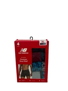 New Balance Men's 4 Pack Performance Premium Boxer Brief XL 40-42-102-107 Cm New - Picture 1 of 4