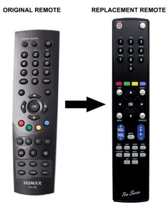 Replacement HUMAX Remote control for RM-108 Foxsat-HD Freesat Set-Top Box - Image 1 of 4