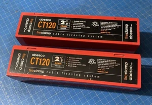 Cable Wire Fire Stop System CT120 2.5” X2.5” Fire lamp Device Abesco  2 Lot - Picture 1 of 12