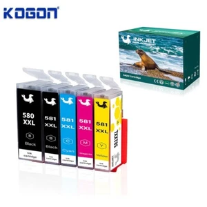 5 Ink Cartridge PGI 580XXL CLI 581XXL for Canon TS6350 TS6250 TS6251 TS6300 - Afbeelding 1 van 5