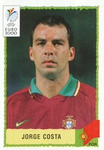 057 JORGE COSTA # PORTUGAL STICKER PANINI EURO 2000 BLACK BACK - Picture 1 of 2
