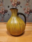 Wilhelm Kagel Studio Ceramic Vase Zebra Strips 50s 60s Mid Century Design