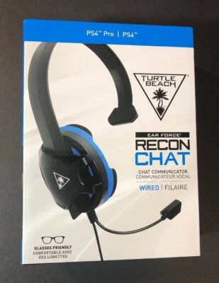 Turtle Beach Ear Force Recon Chat Wired Headset for PS4 / PS5 [ BLACK ] NEW - Image 1 of 4