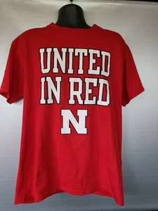 Jerzee Nebraska Cornhuskers Mens T-Shirt Size XL Red "United in Red" - Picture 1 of 6