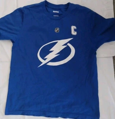 Tampa Bay Lightning Steven Stamkos 91C T Shirt Youth XL Blue Reebok Short Sleeve - Image 1 of 3
