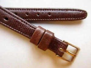 Hirsch syrup brown rally 9 MM open end pig skin watch band strap - Picture 1 of 5