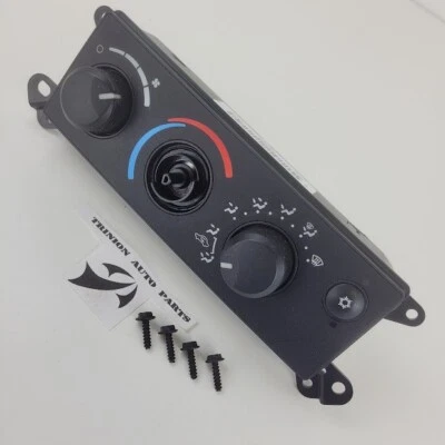Módulo de control de clima de calefacción de aire acondicionado Dodge Dakota 2006-2007 Negro con tornillos OEM Foto 1 de 4