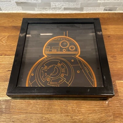 BB8 Framed Art Print Star Wars Droid 10x10 Artissimo Shadowbox Disney - Image 1 of 4